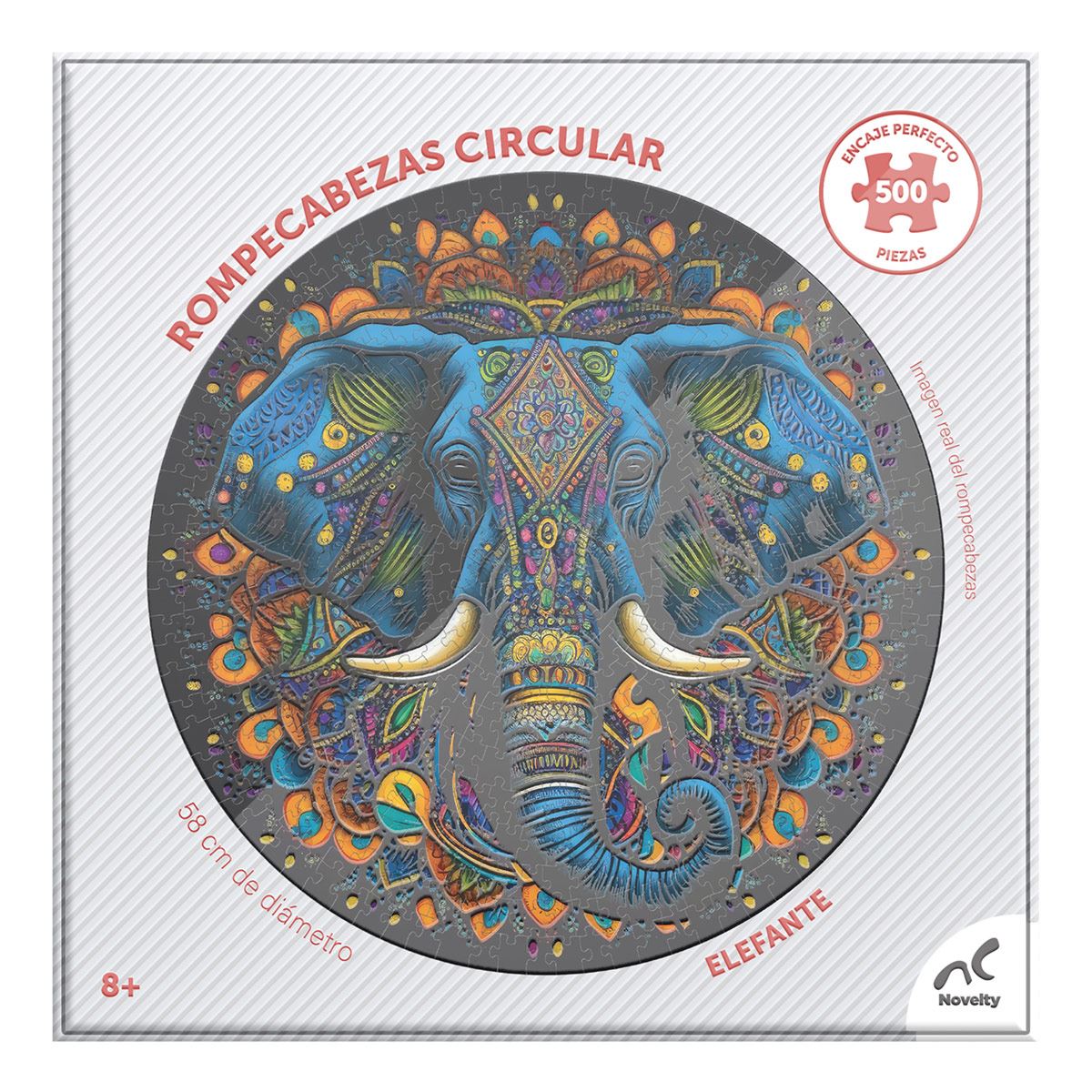 Rompecabezas Circular Elefante
