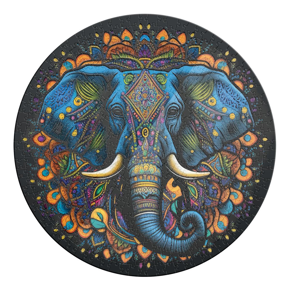 Rompecabezas Circular Elefante