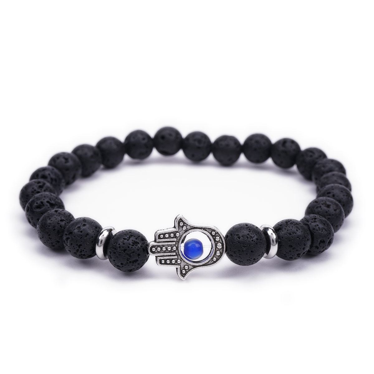 Pulsera Piedra Volcánica C/Dije 10008 Vstone