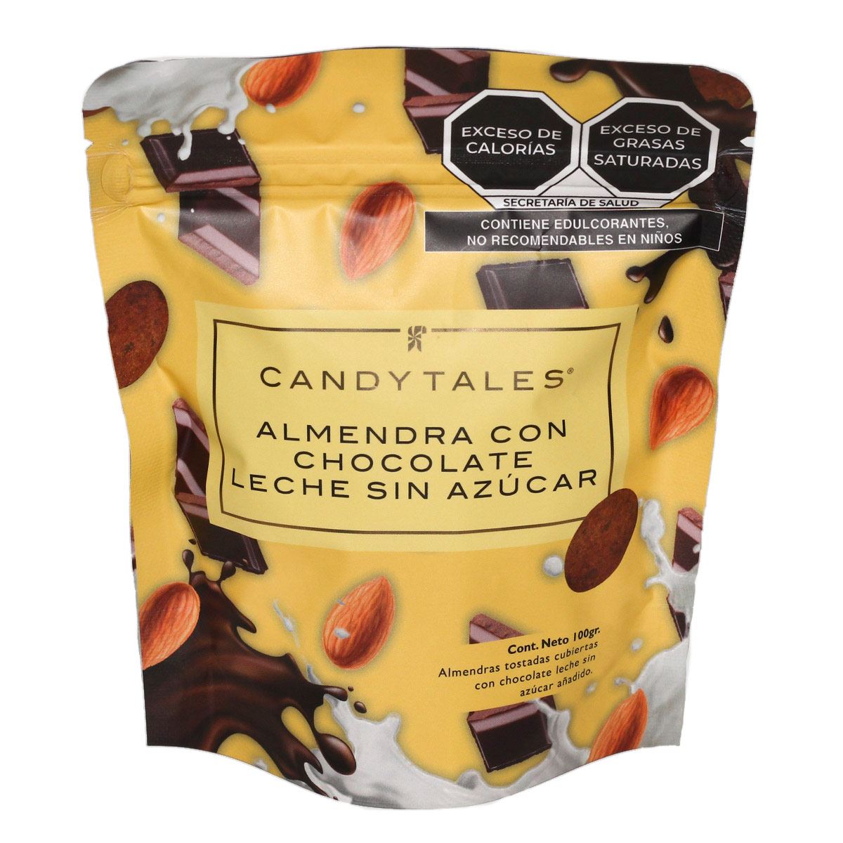 Almendras Cubiertas con Chocolate Leche sin Azúcar