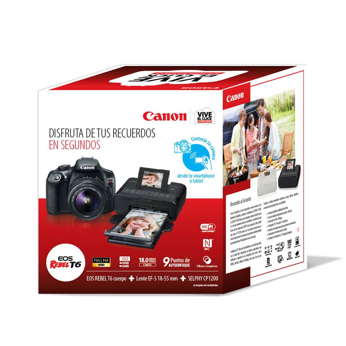Camara Canon Kit T618-55III/Impr CP
