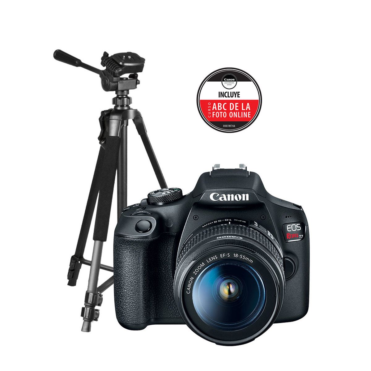 Cámara Canon Kit T7 18-55 Curso Tri