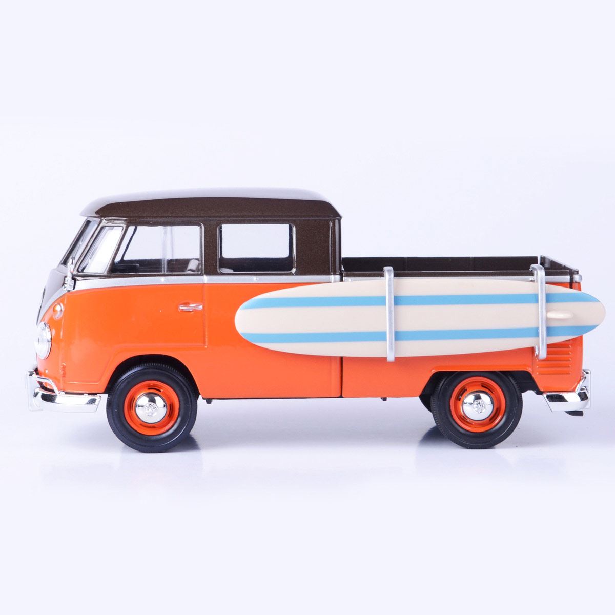 Vehículo de Colección Volkswagen Tipo 2 (T1)- Pickup con Tabla de Surf 1:24