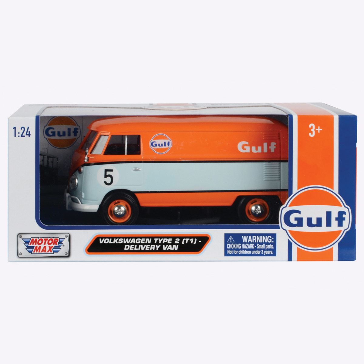 Vehículo de Colección Serie Gulf - Volkswagen Tipo 2 (T1) – Camioneta de Reparto 1:24