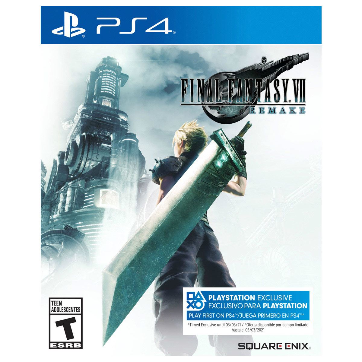 Final Fantasy VII Remake PlayStation 4