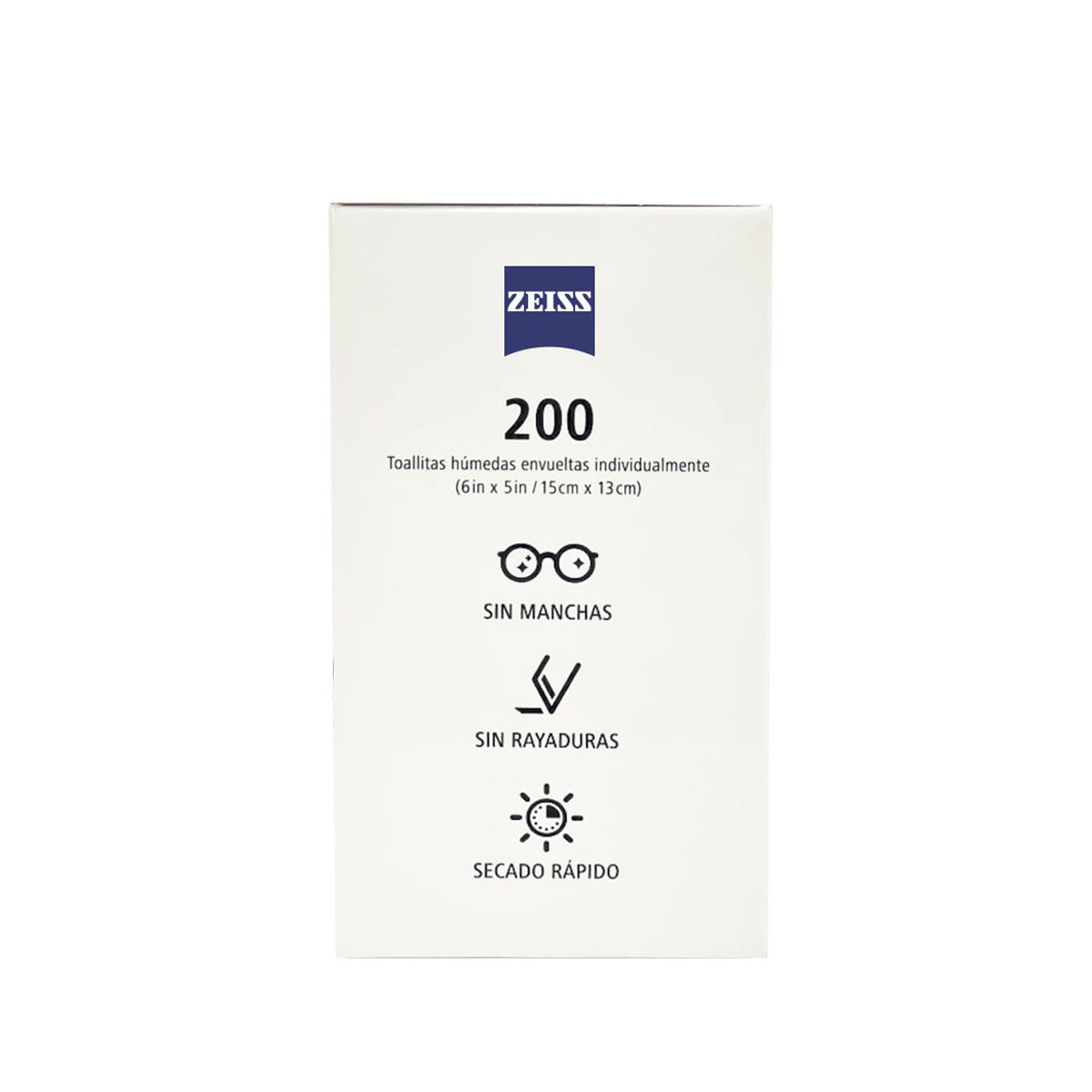 Lens Wipes Toallitas para lentes 200 pzas