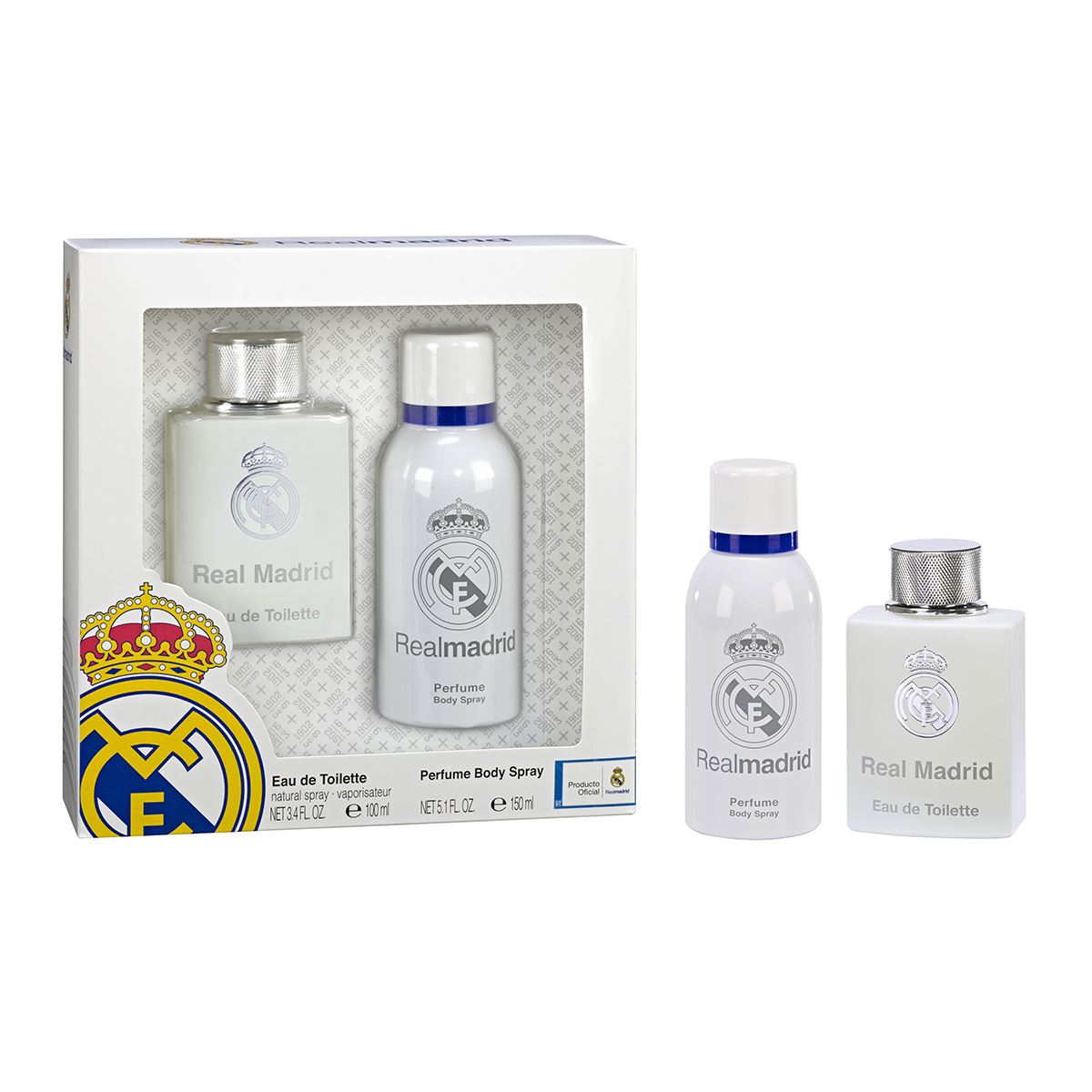 Real Madrid Set EDT 100 ml &#43; Perfume Body Spray 150 ml