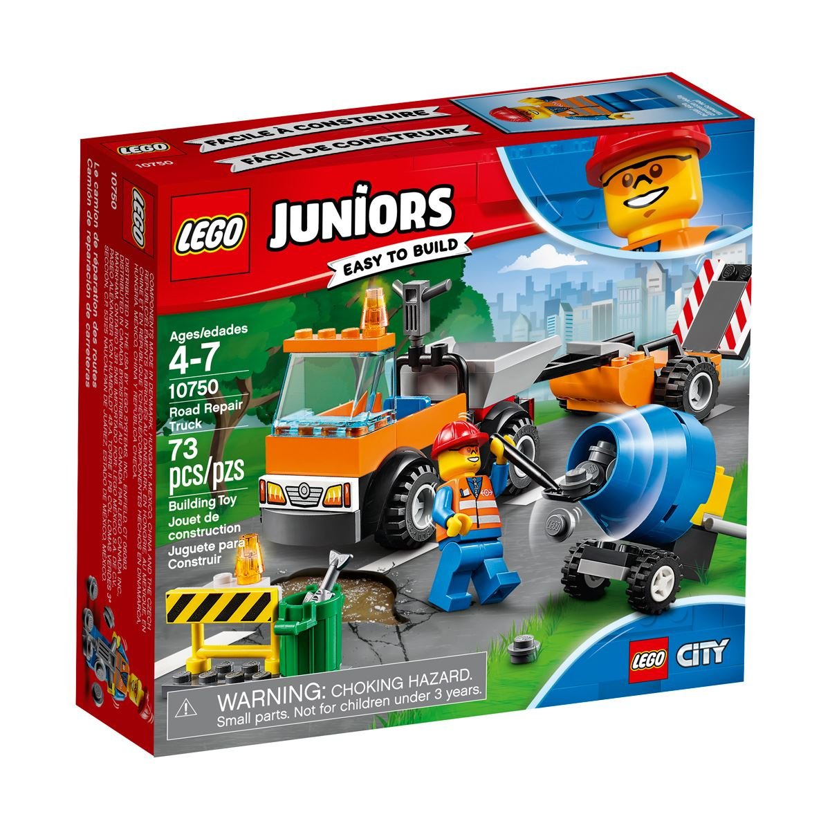 Lego Juniors Camión de Reparación de Carreteras