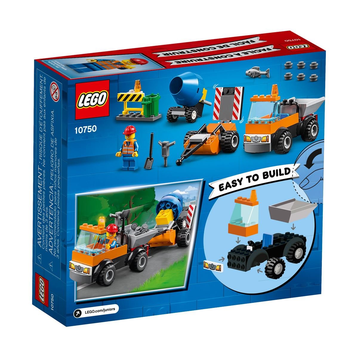 Lego Juniors Camión de Reparación de Carreteras
