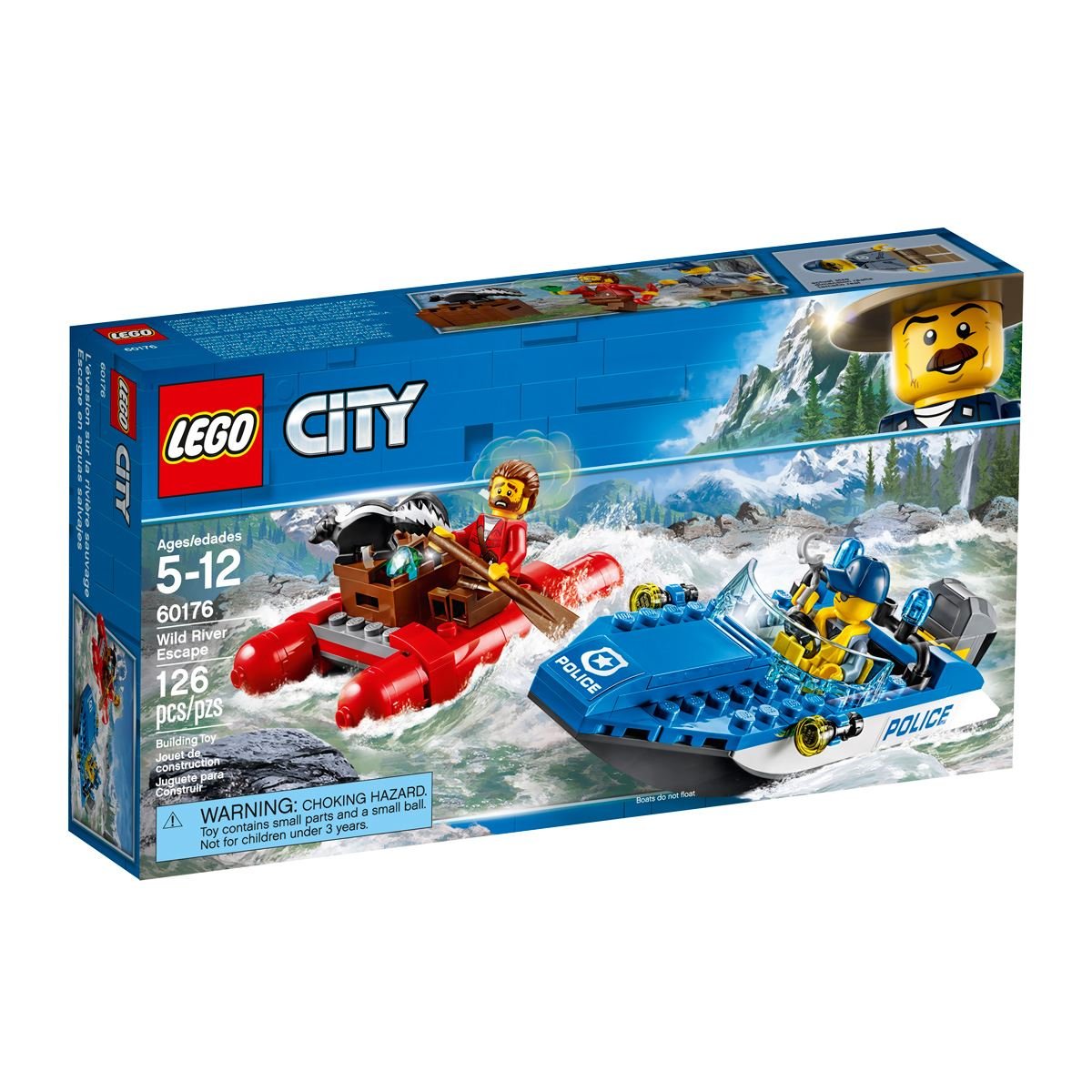 Lego City Police Escape en Aguas Salvajes