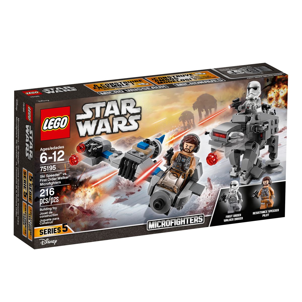 Lego Star Wars Microfighters: Ski Speeder Vs. Caminante de La Primera Orden