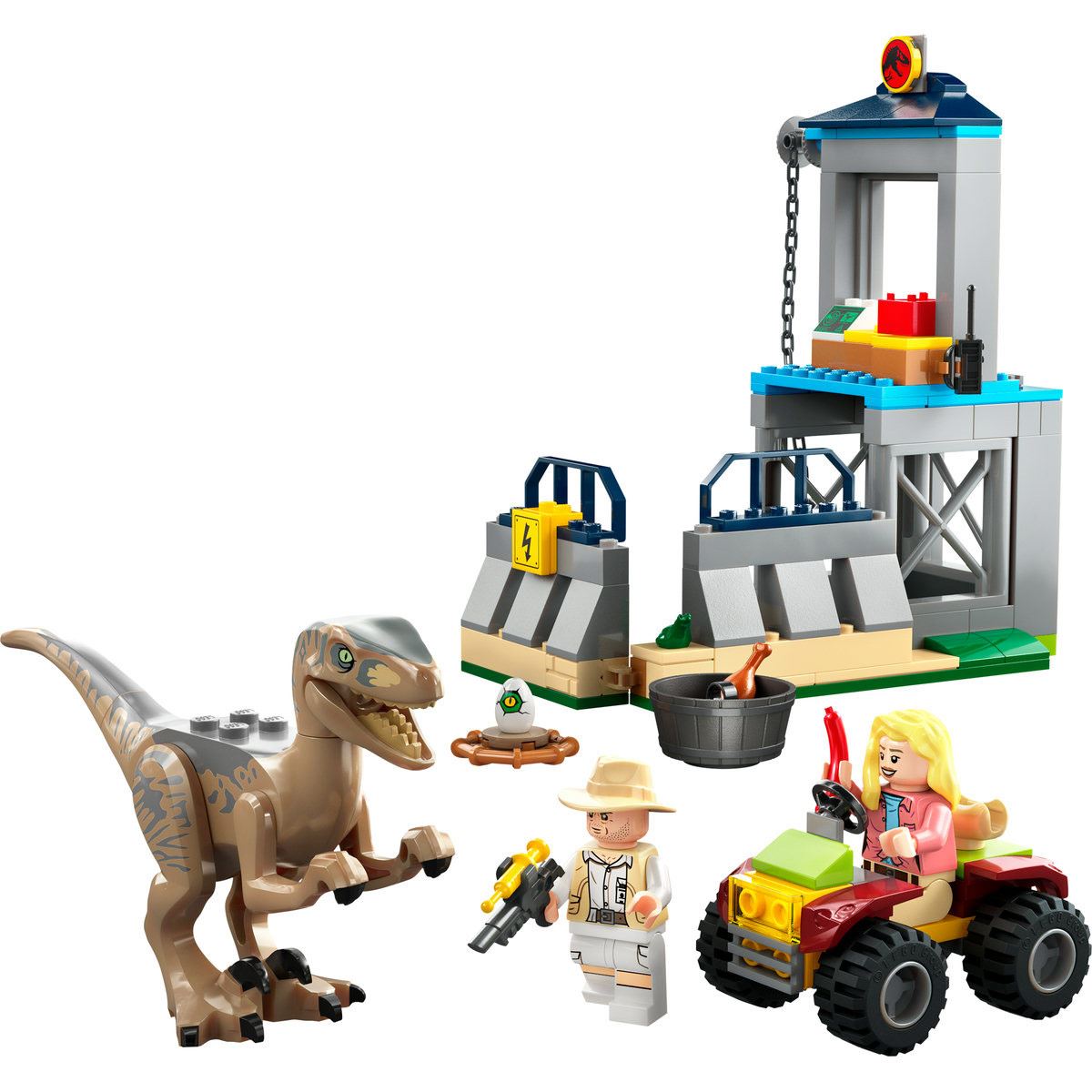 Set de juguetes de construcción LEGO Jurassic Park 76957 Escape del Velocirraptor (137 piezas)