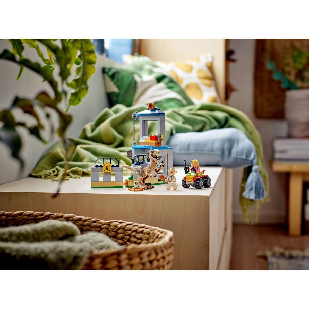 Set de juguetes de construcción LEGO Jurassic Park 76957 Escape del Velocirraptor (137 piezas)