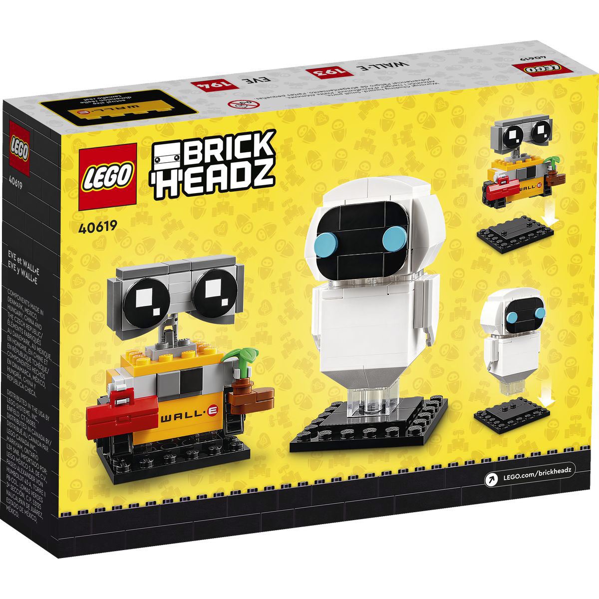 Lego Brick Headz Eva & Wall•E 40619