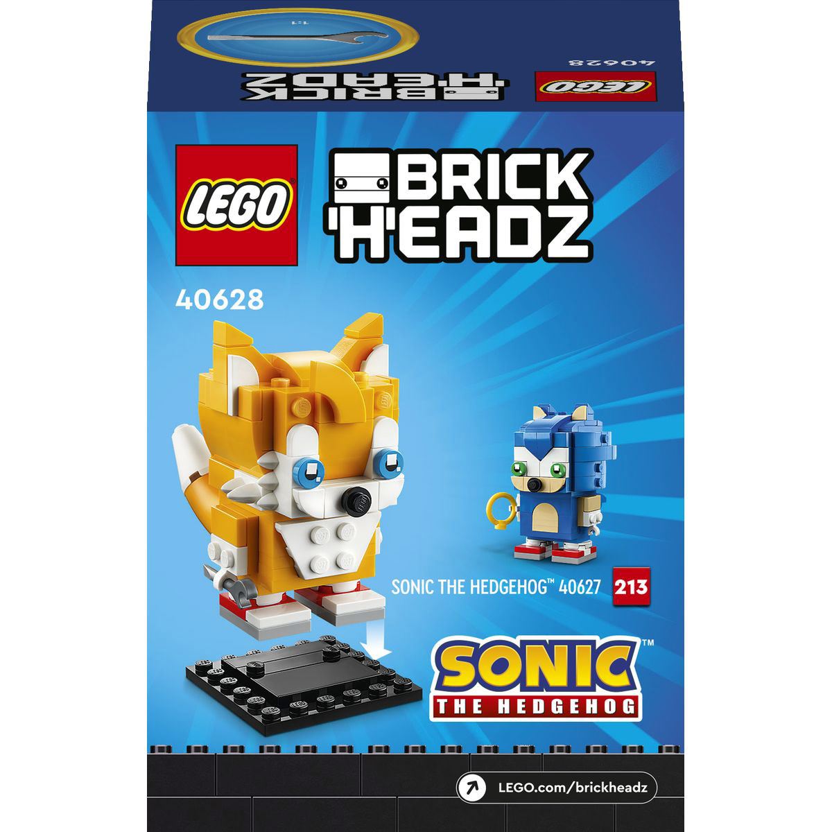 Lego Brick Headz Miles Tails Prower Sonic 40628 - 131 Pz