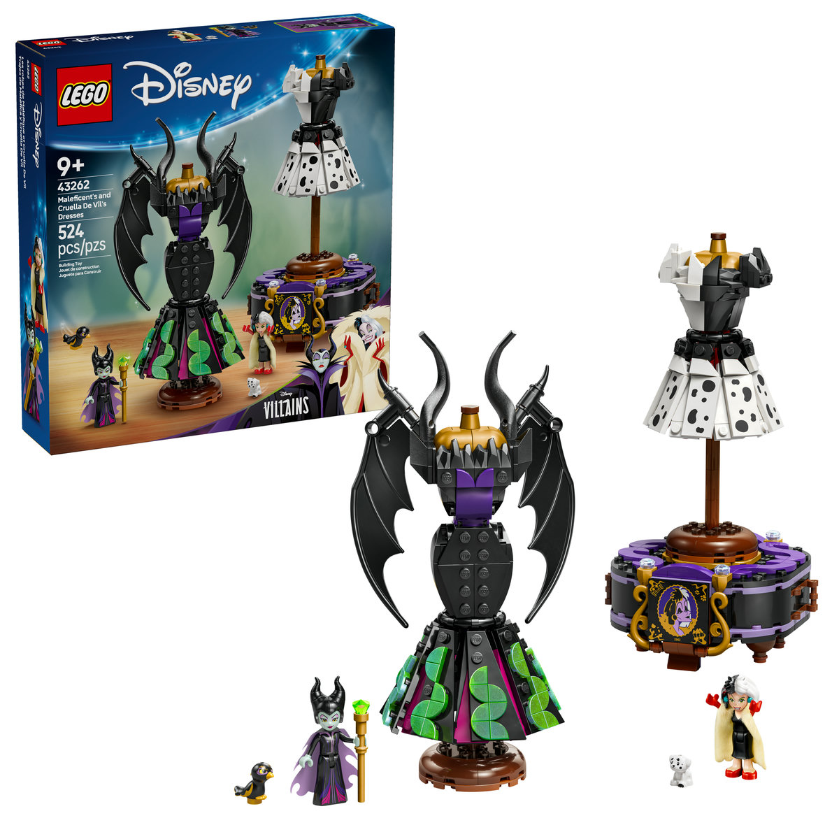 LEGO® DISNEY CLASSIC Villains Trajes de Maléfica y Cruella De Vil
