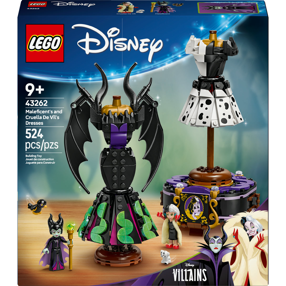 LEGO® DISNEY CLASSIC Villains Trajes de Maléfica y Cruella De Vil