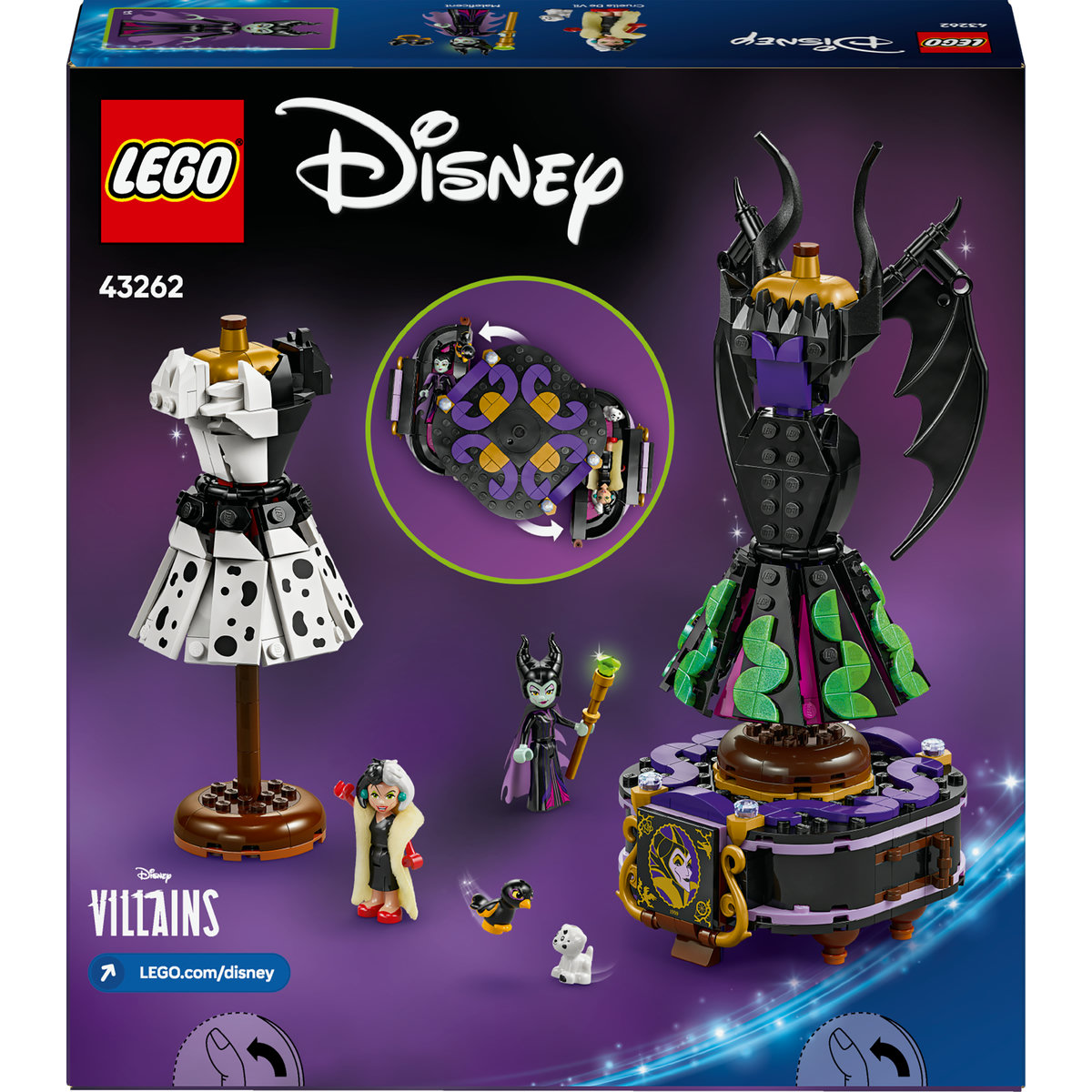 LEGO® DISNEY CLASSIC Villains Trajes de Maléfica y Cruella De Vil