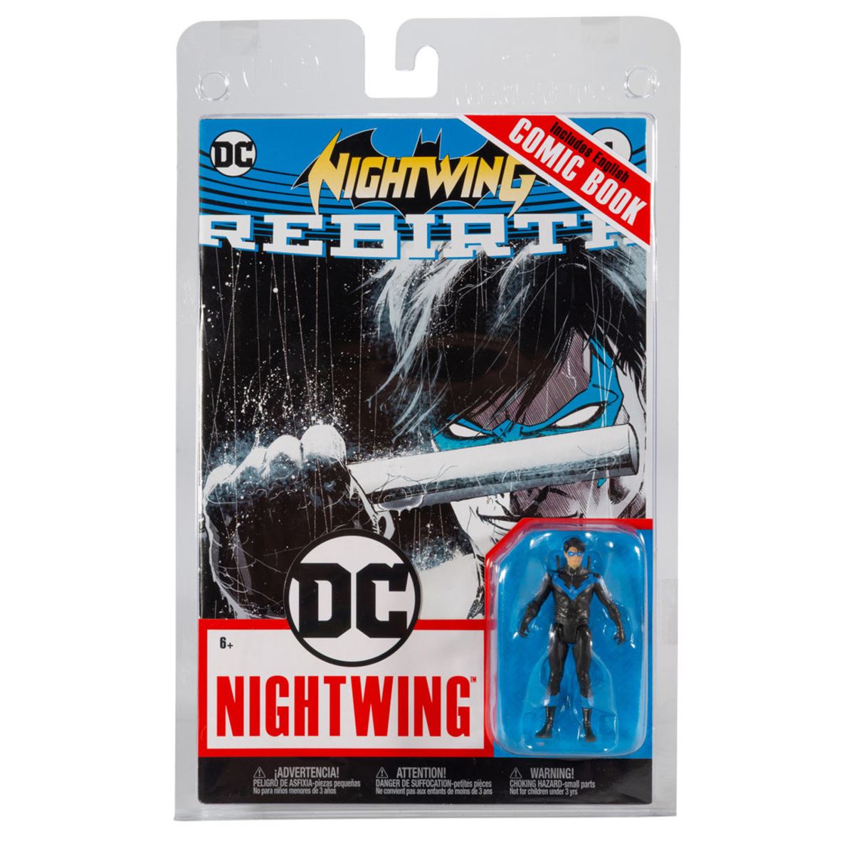 Figura de colección 7cm Nightwing DC Comics: Renacimiento Mc Farlane