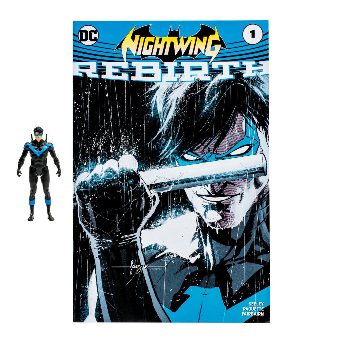 Figura de colección 7cm Nightwing DC Comics: Renacimiento Mc Farlane