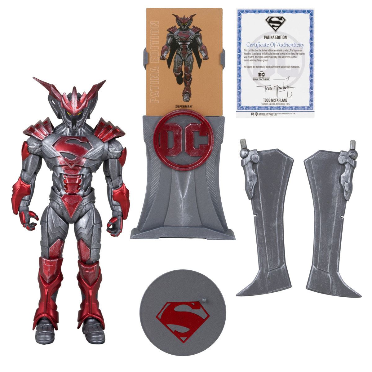 Figura de colección 7" Superman Unchained Armor. Patina (Gold Label)