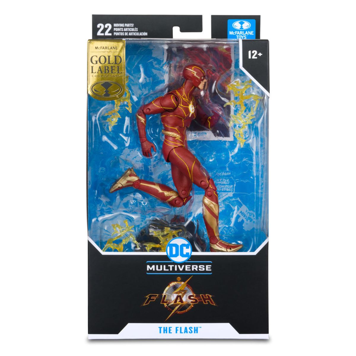 Figura de colección 7" The Flash: The Flash Movie. Variante Speed Force (Gold Label)