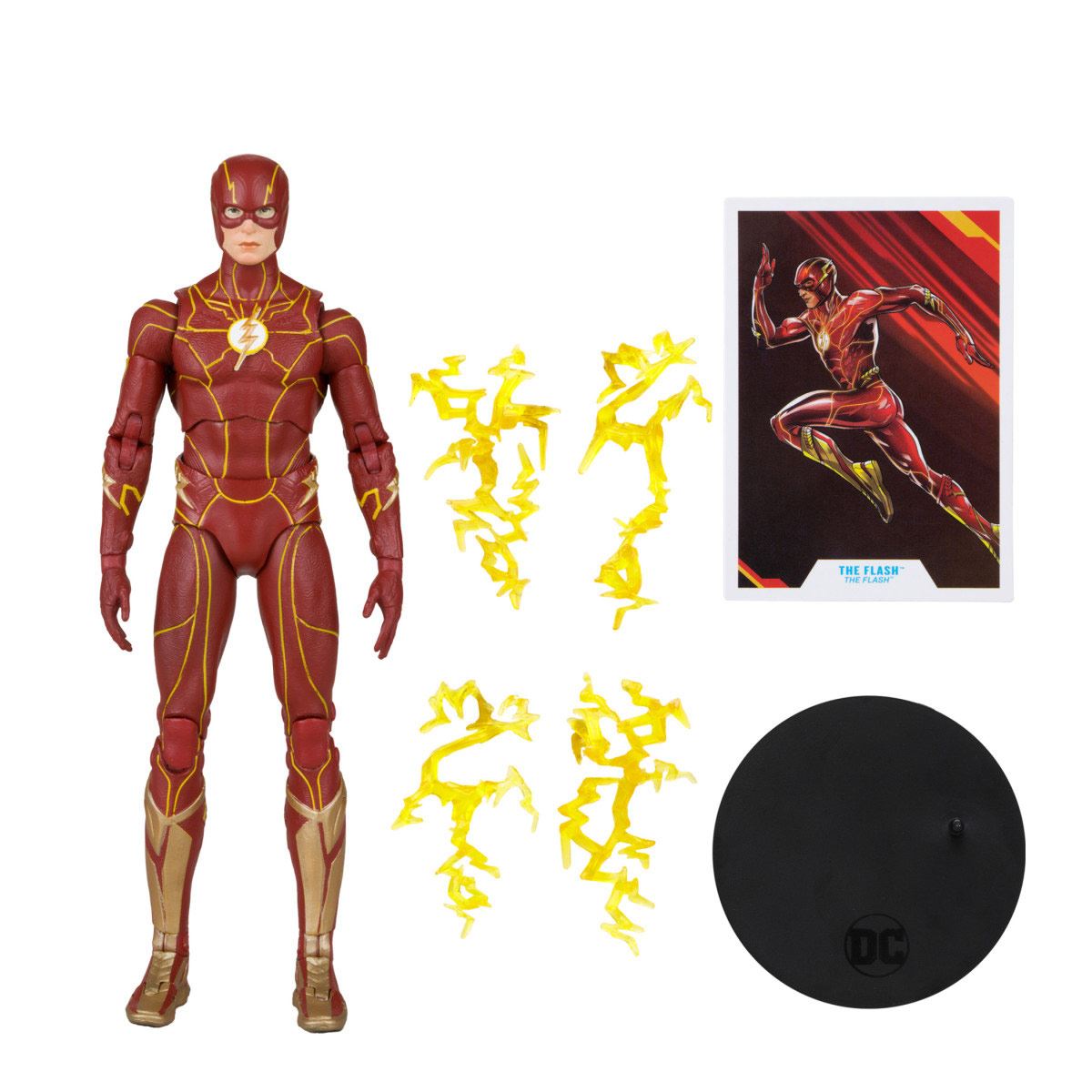 Figura de colección 7" The Flash: The Flash Movie. Variante Speed Force (Gold Label)
