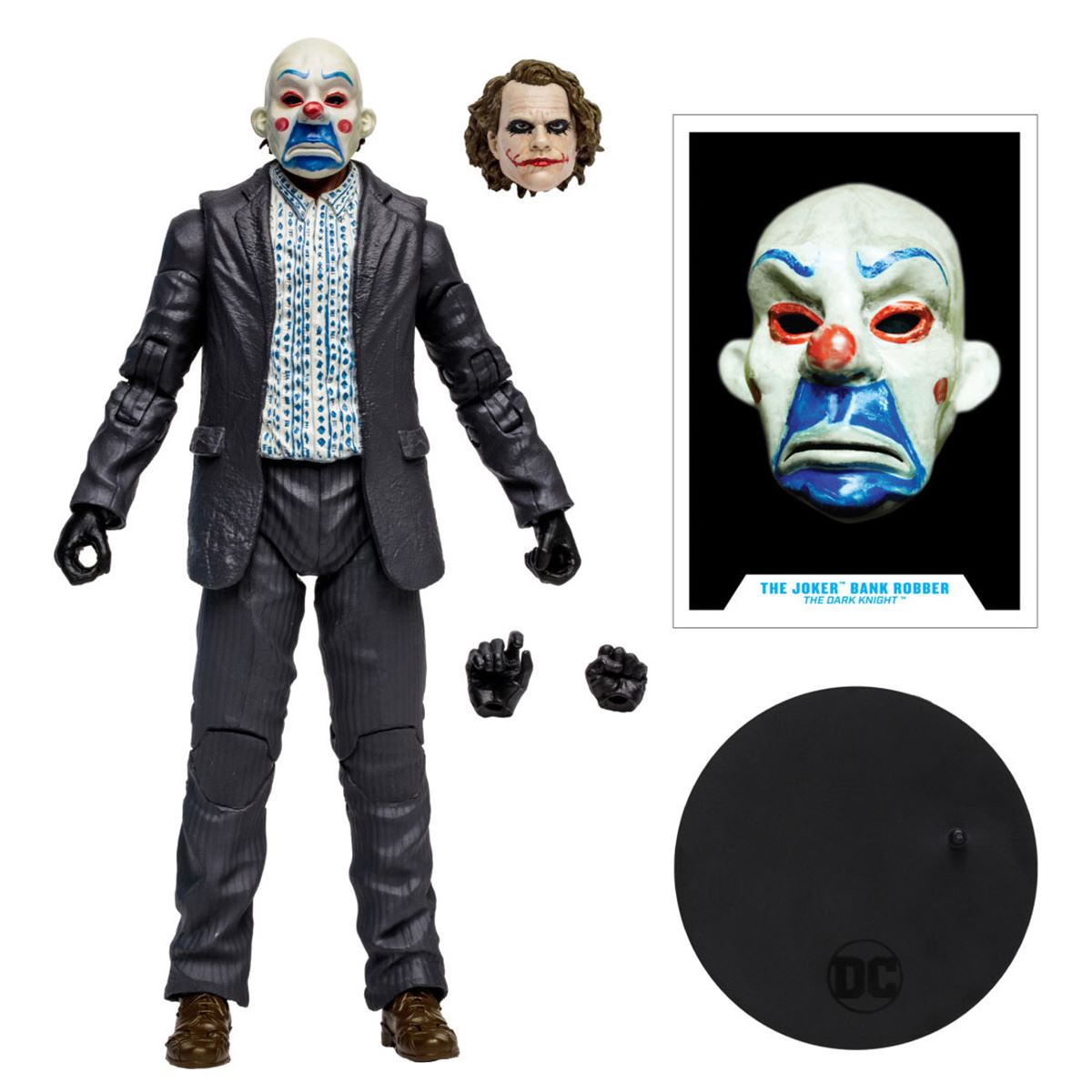 Figura de colección 7" The Joker. The Dark Knight. Variante Robo de Banco (Gold Label)