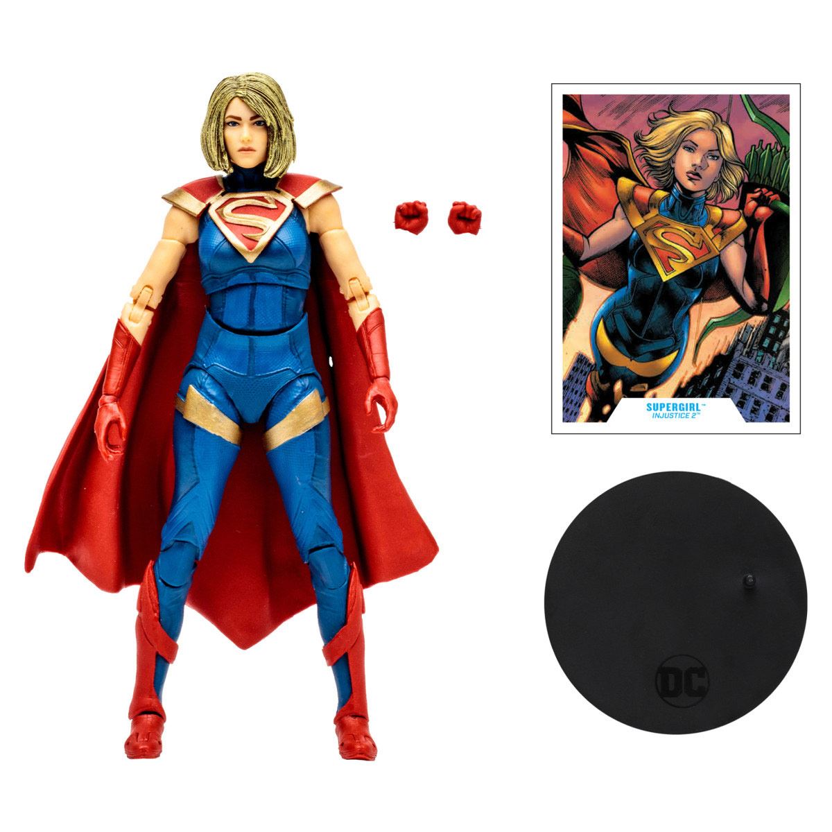 3 Pack Figuras de colección 7" Batman, Dr. Fate y Supergirl. Injustice 2