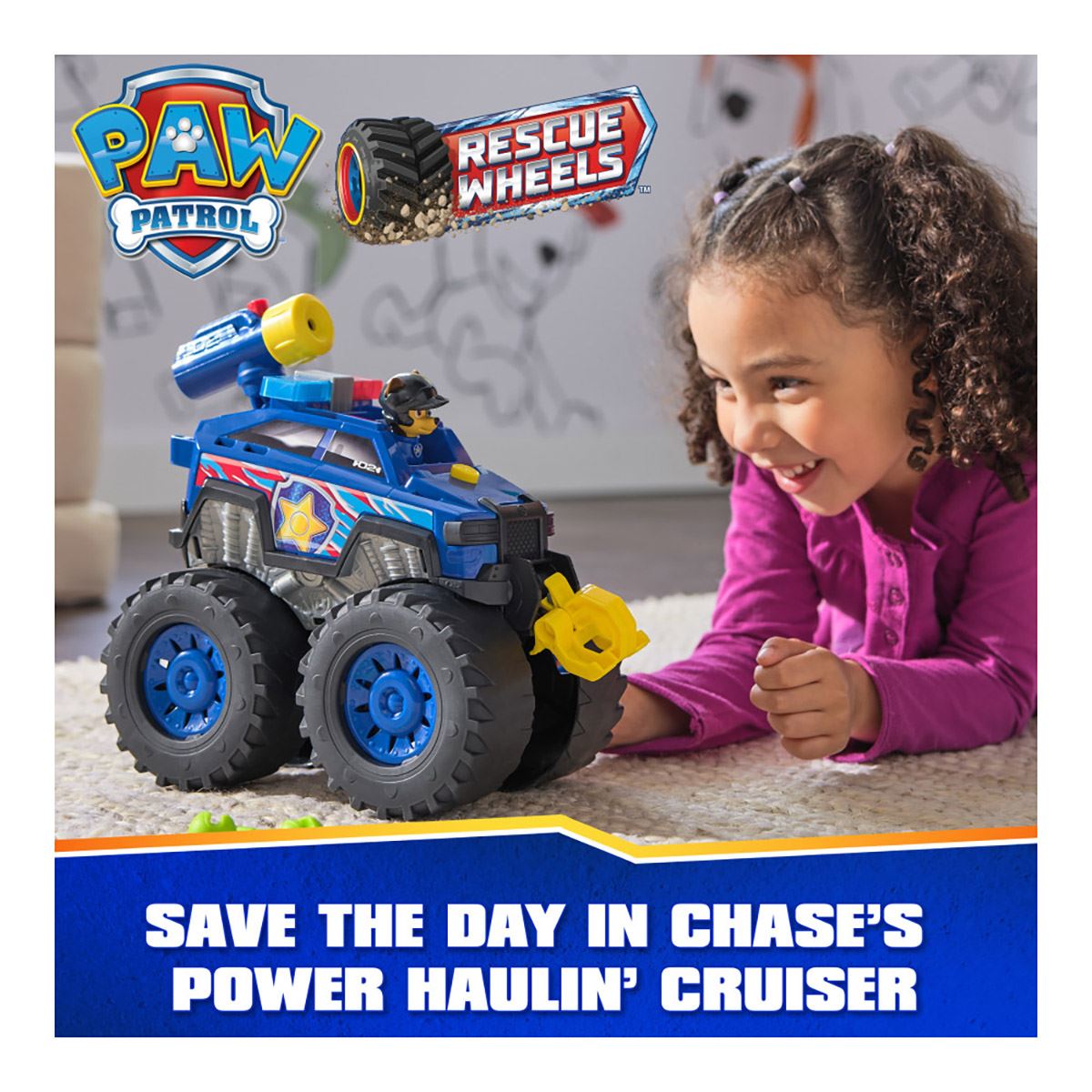 Vehículo PAW Patrol: Rescue Wheels Power Haulin’ Rescue Cruiser Chase