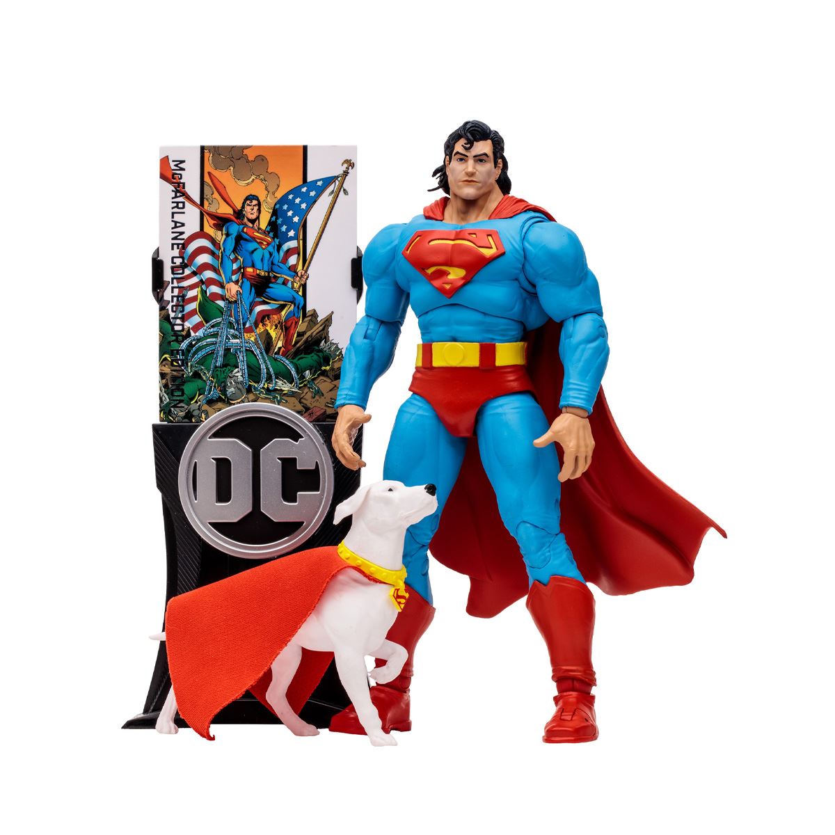 Figura 7" DC McFarlane Collector Edition WV3 Superman y Krypto