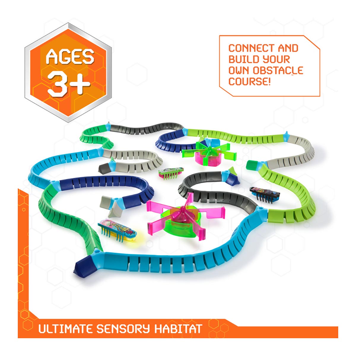 Set de Construcción Nano Land Hex Bots ¡Conecta y Construye tu Propio Circuito de Obstáculos!
