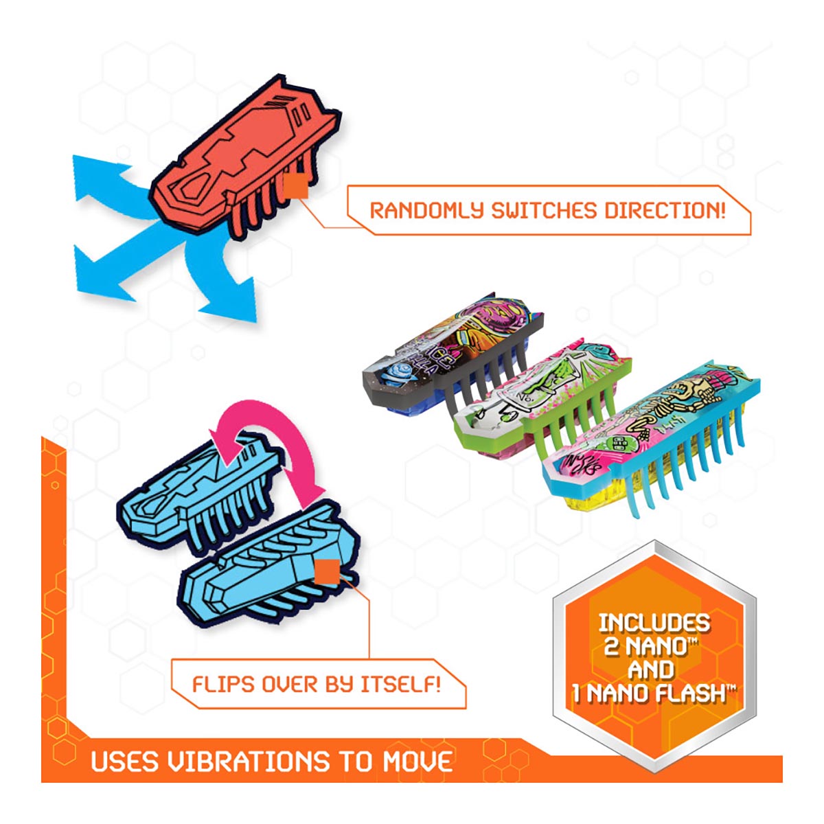 Set de Construcción Nano Land Hex Bots ¡Conecta y Construye tu Propio Circuito de Obstáculos!