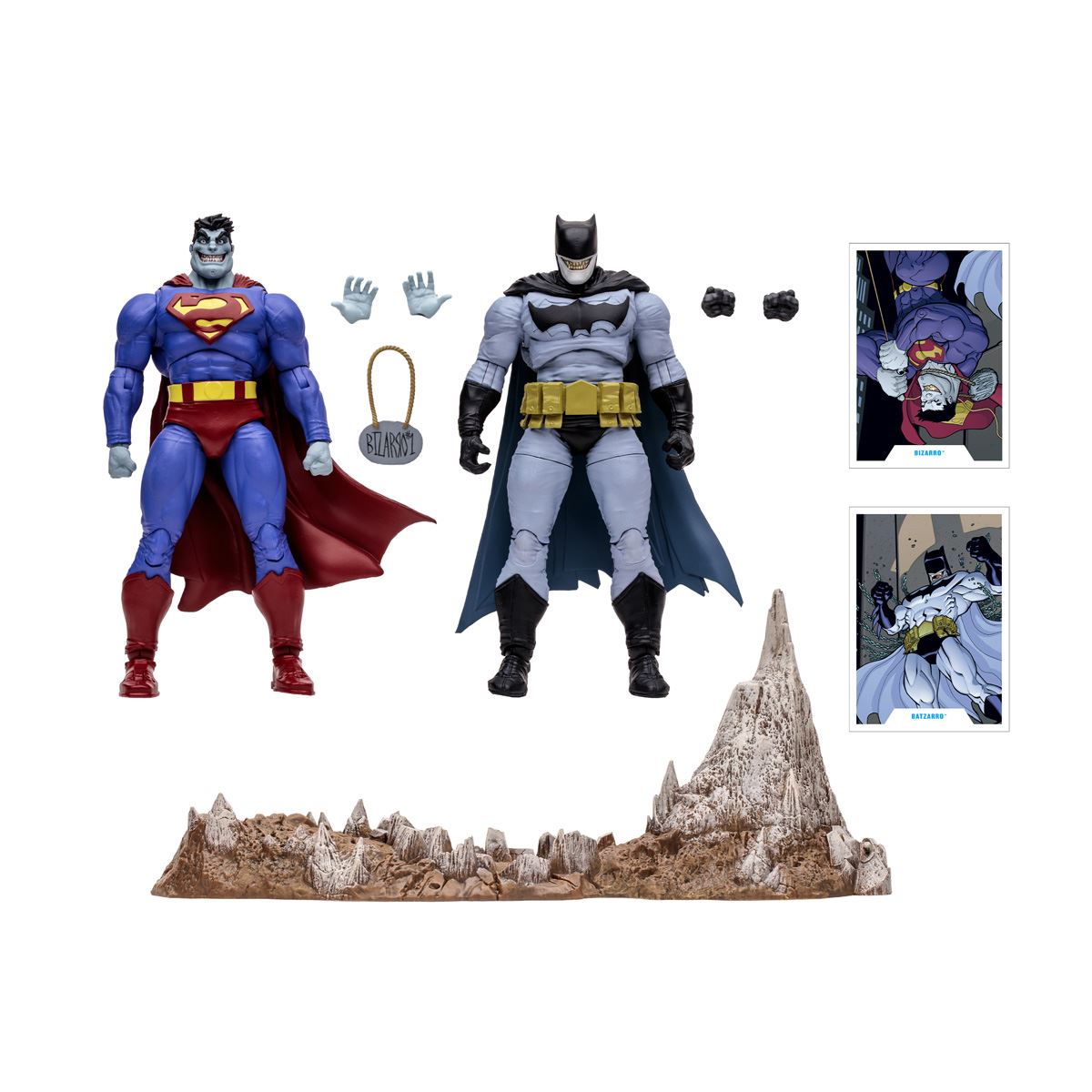 2 Pack Figuras DC Collector - Bizarro & Batzarro