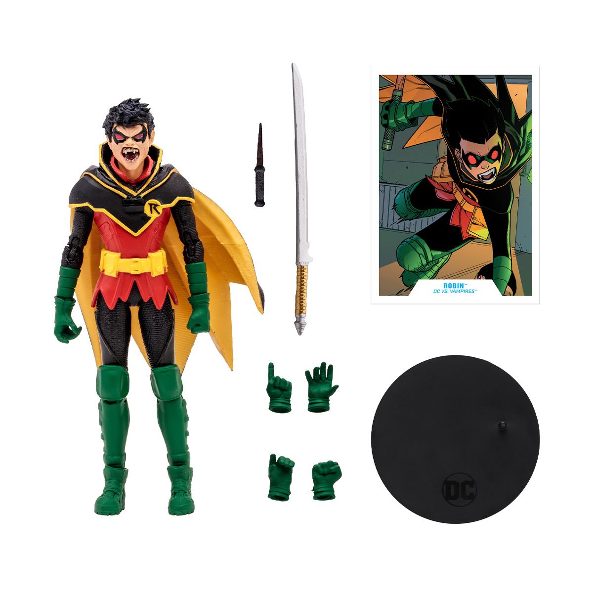 Figura 7" Damian Wayne Robin (DC vs Vampiros) (Gold Label)
