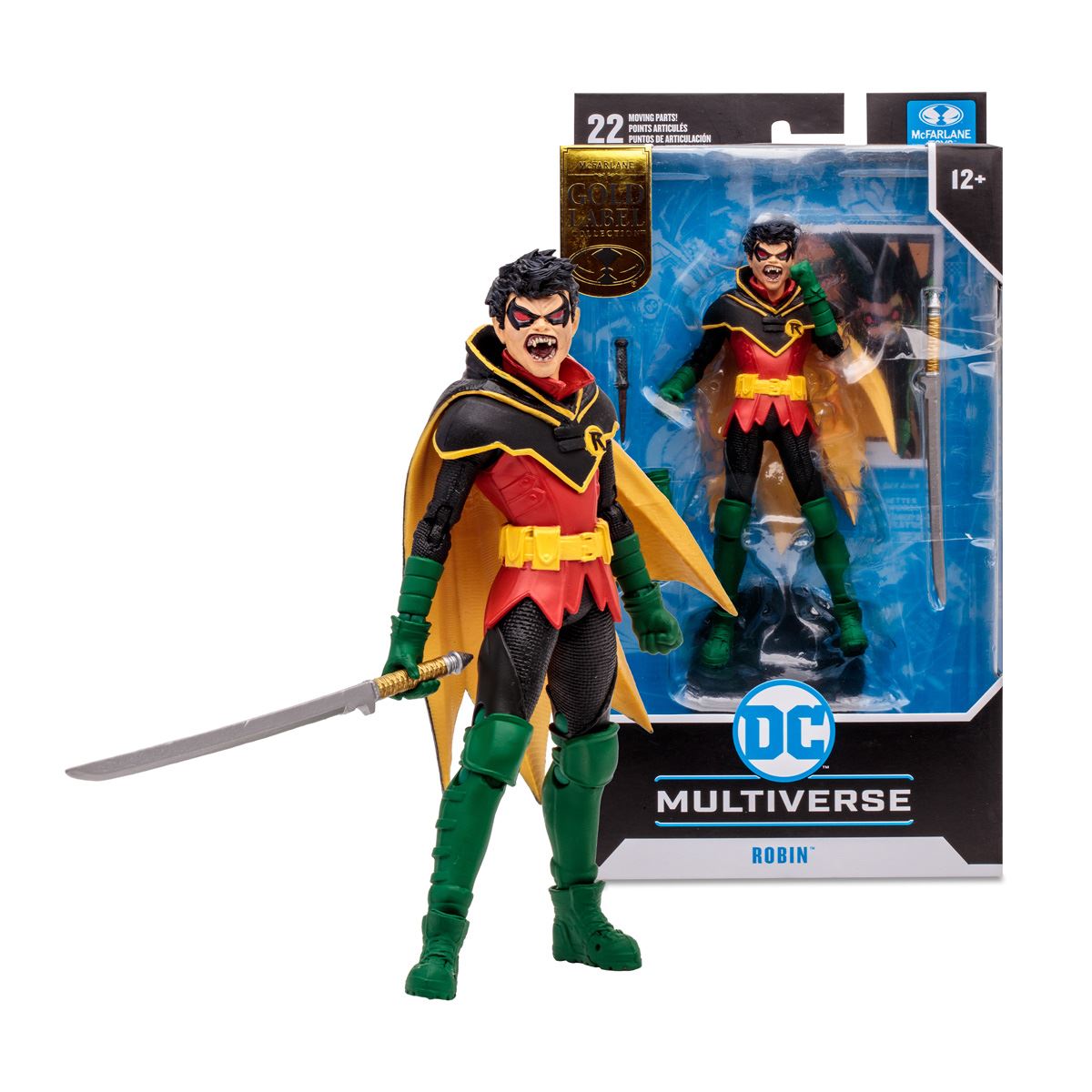 Figura 7" Damian Wayne Robin (DC vs Vampiros) (Gold Label)