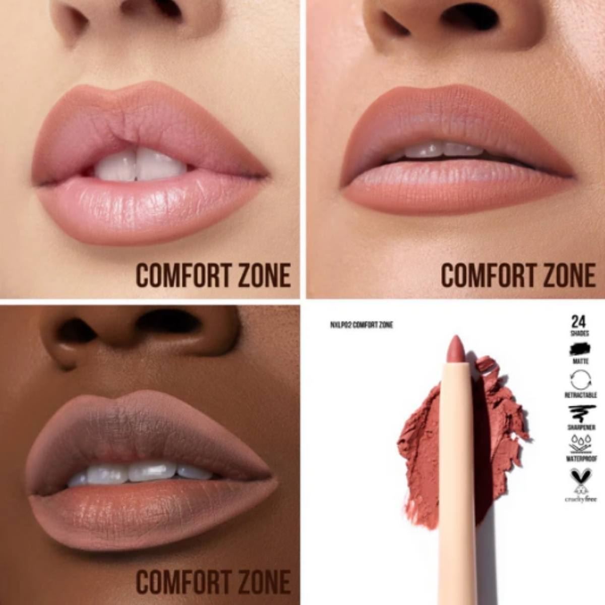 Lápiz Delineador de Labios Nude X Comfort Zone Beauty Creations