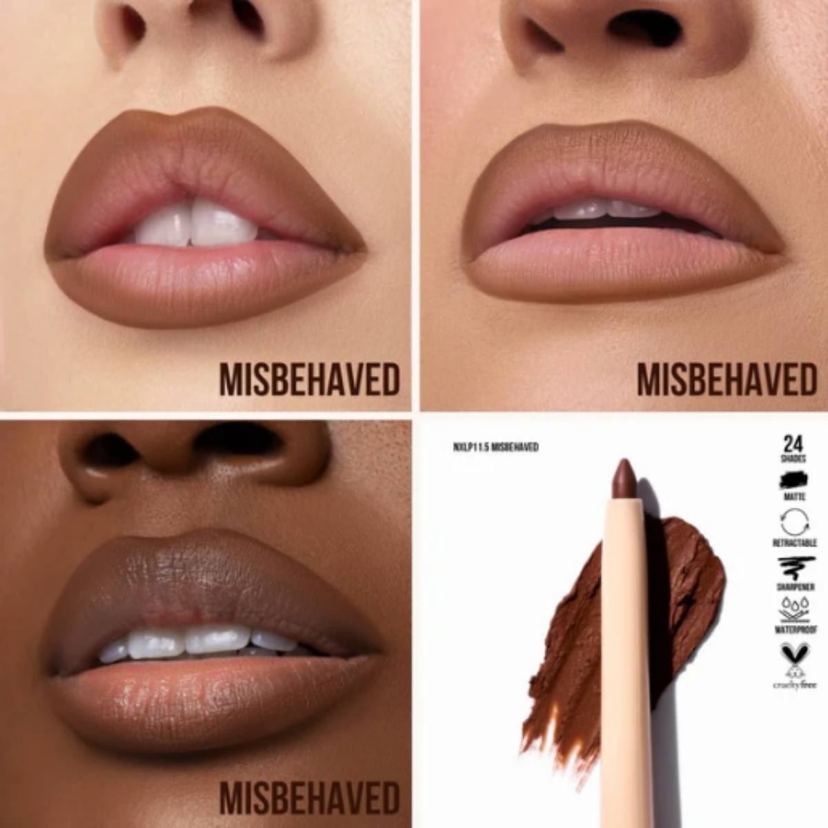 Lápiz Delineador de Labios Nude X Misbehaved Beauty Creations