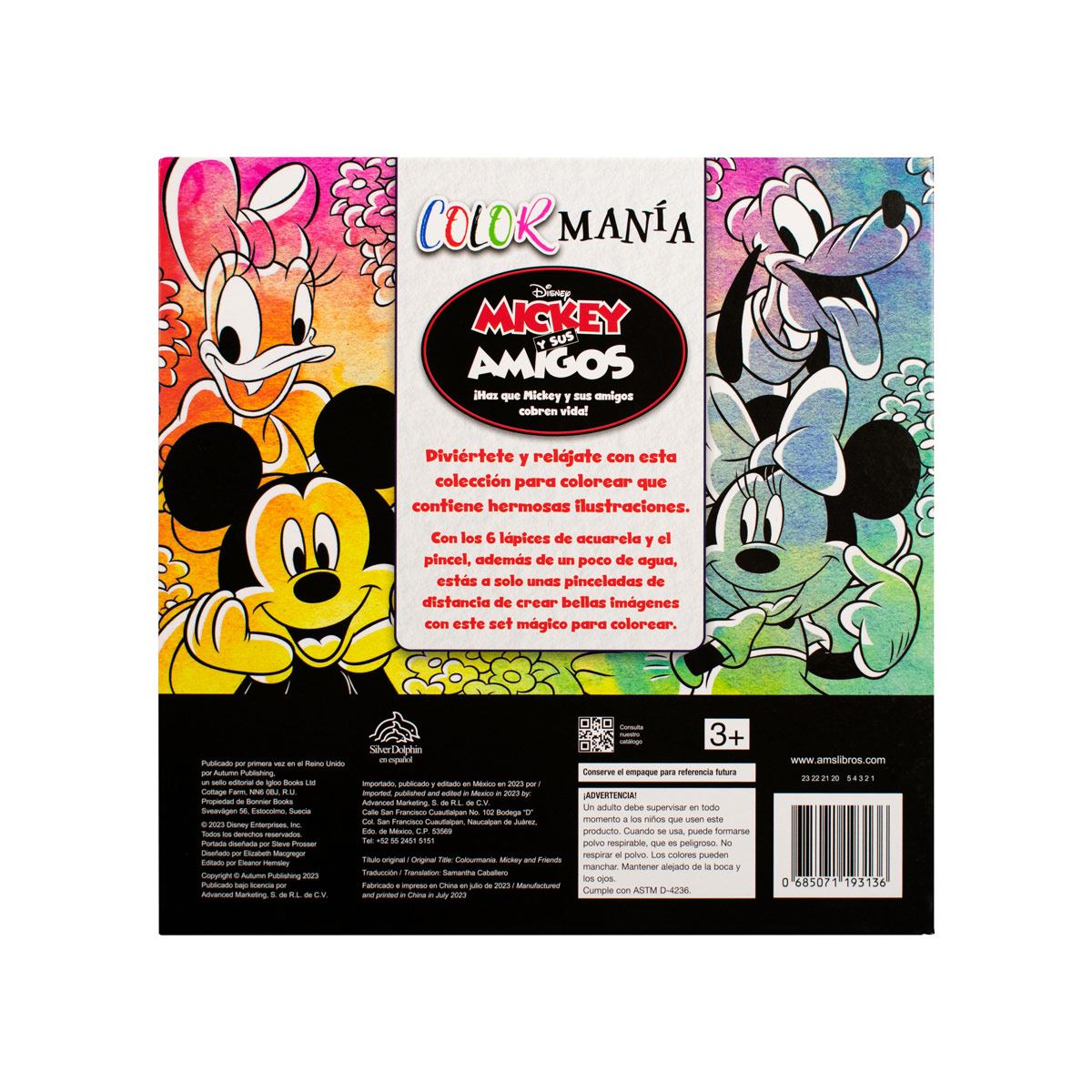 Color manía: mickey y sus amigos