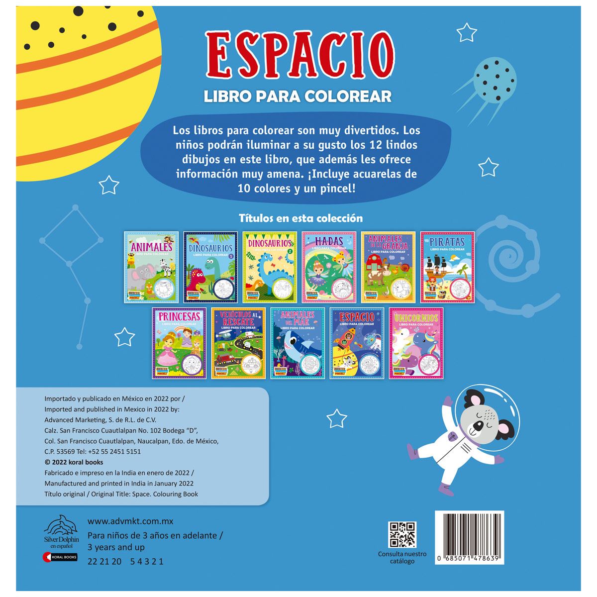 Libro para colorear: El espacio