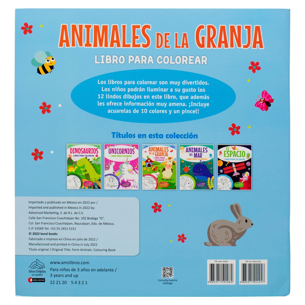 Libro Para Colorear Animales Granja