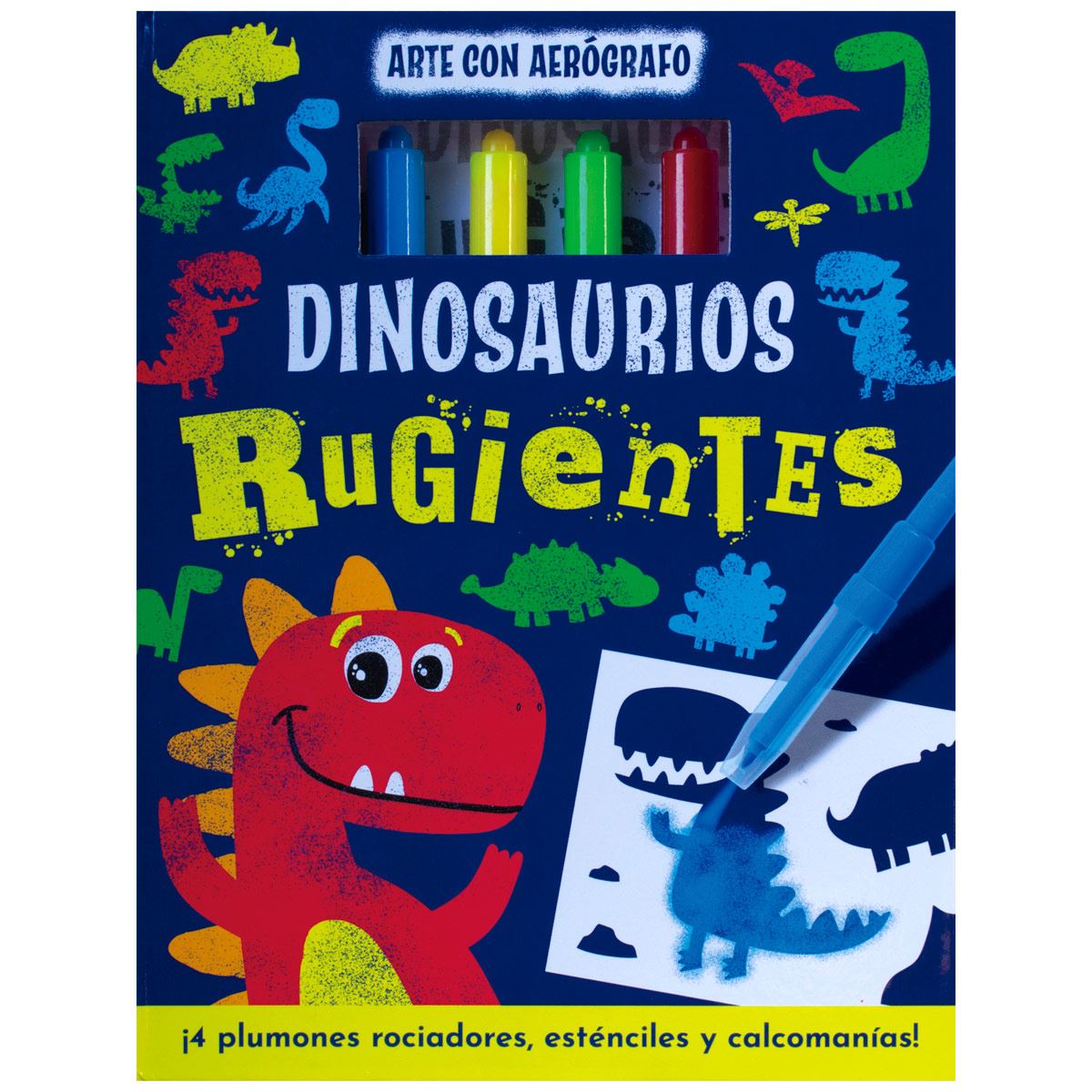 Arte Con Aerógrafo Dinosaurios Rugientes