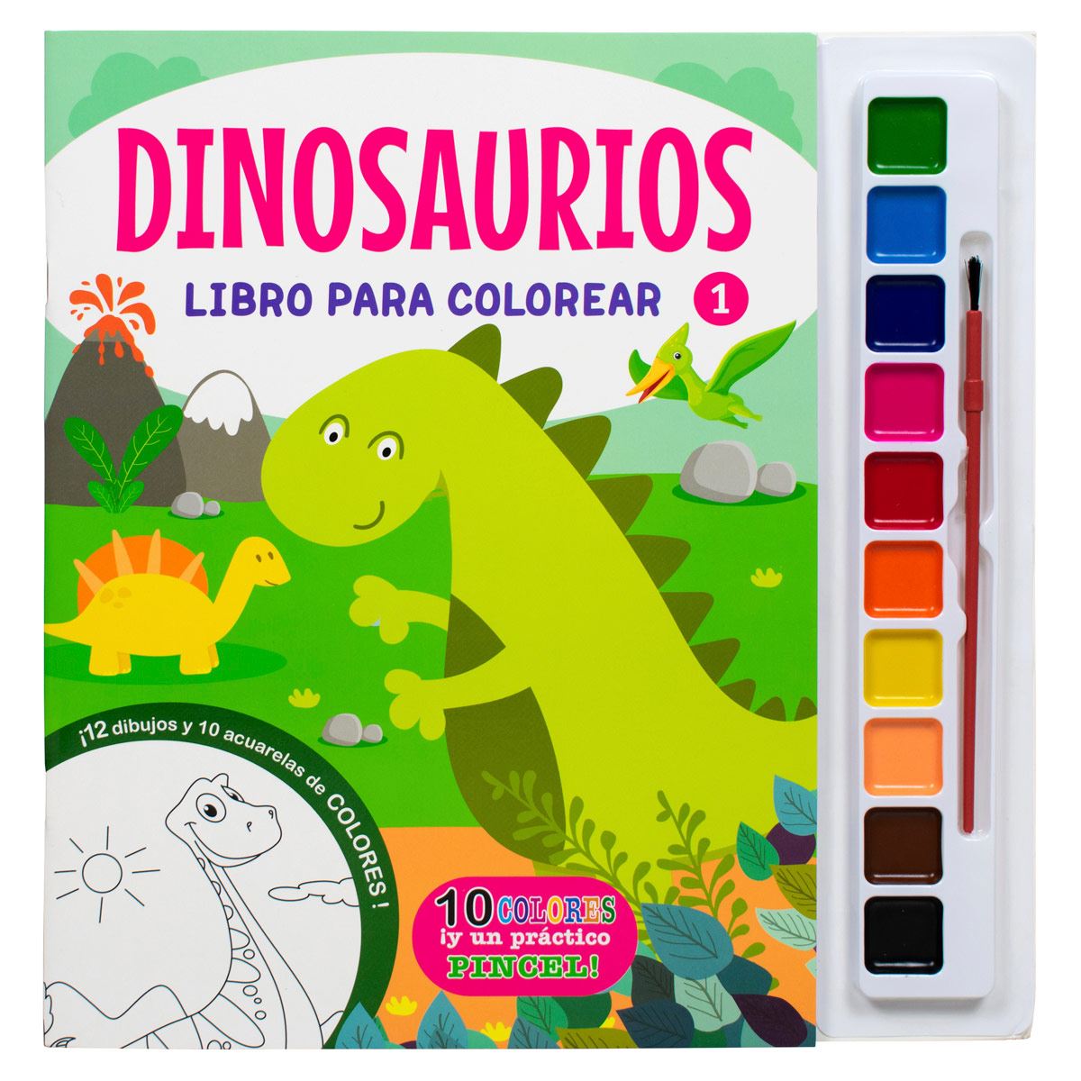 Libro Para Colorear Dinosaurios 1