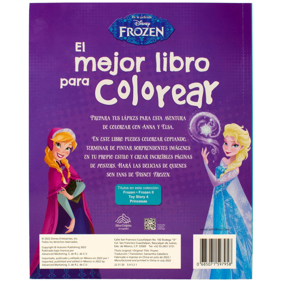 Mejor libro para colorear frozen