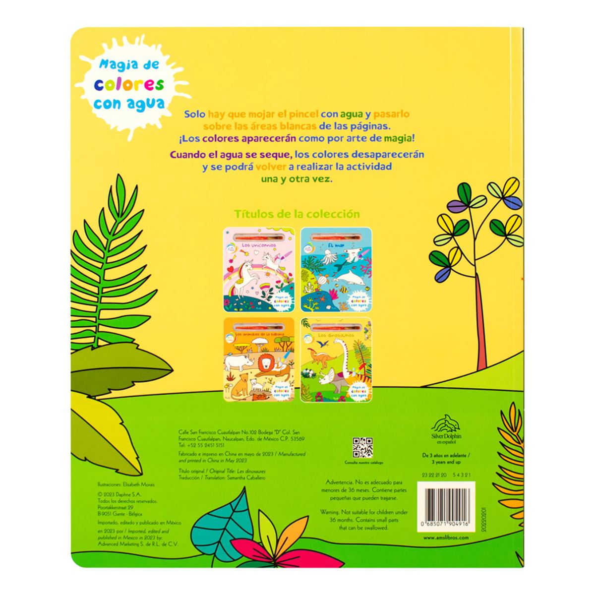 Magia de los Colores con agua, los Dinosaurios