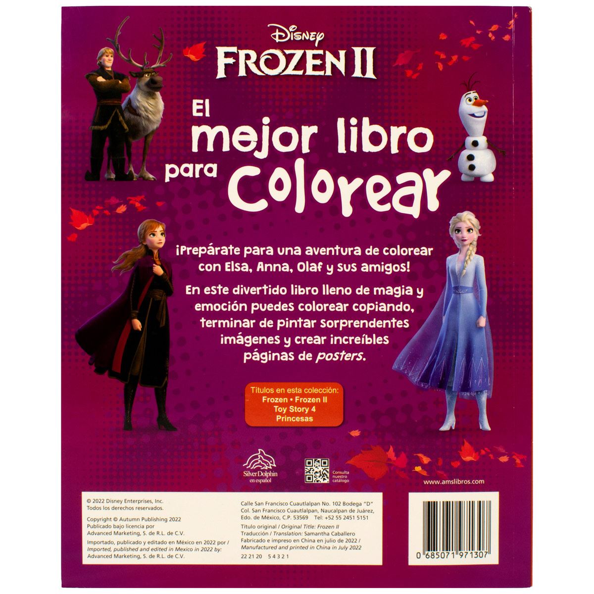 Mejor libro para colorear frozen