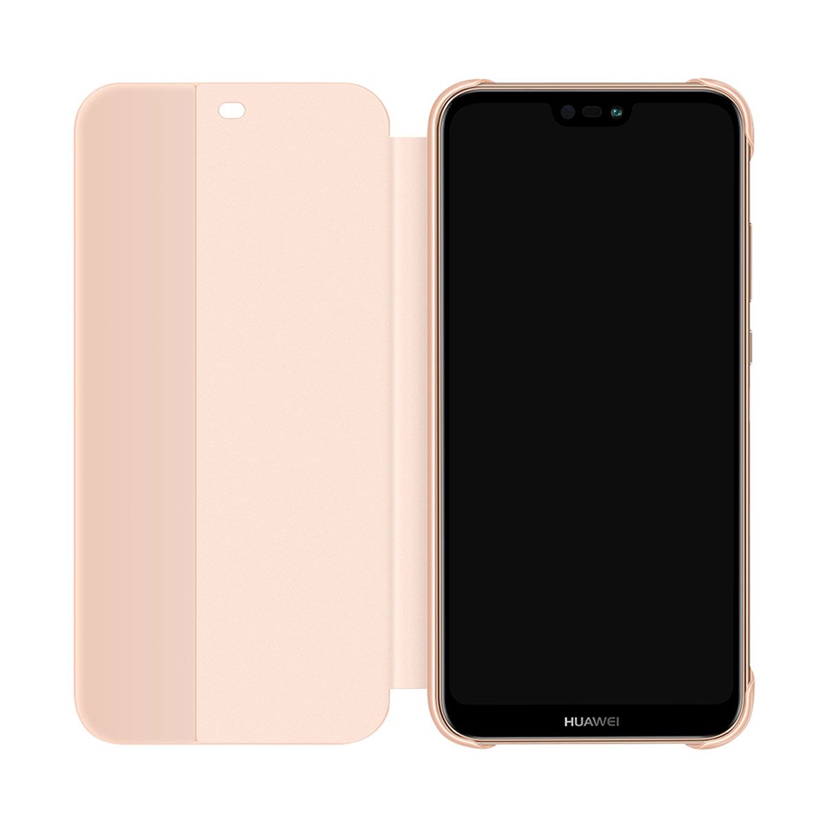 Funda huawei flip cover rosa para p20 lite
