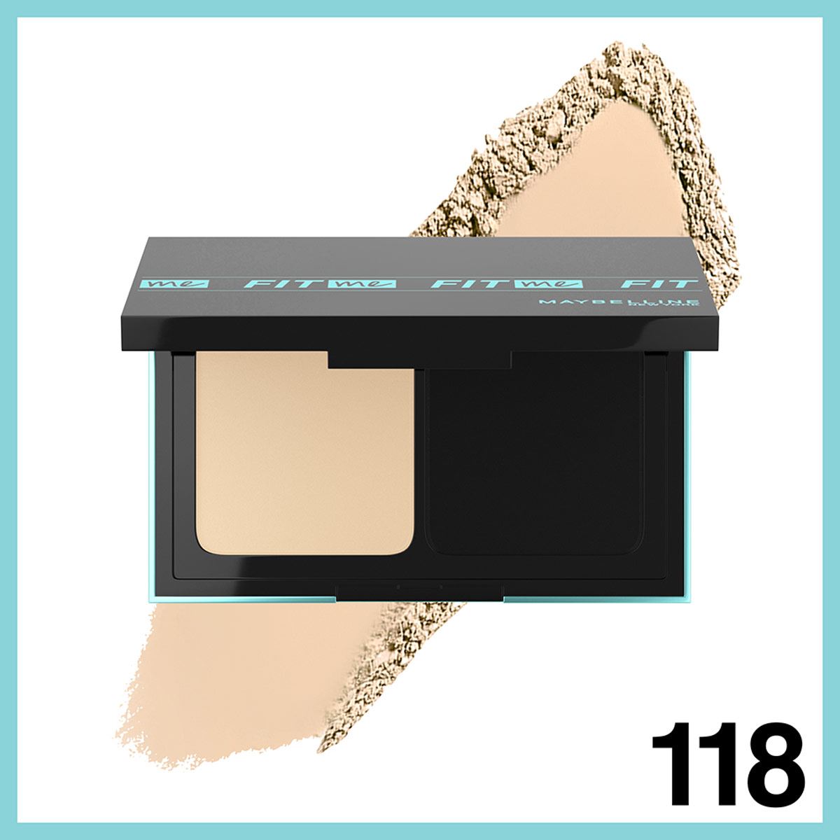 Fit me powder foundation, 118 light beige