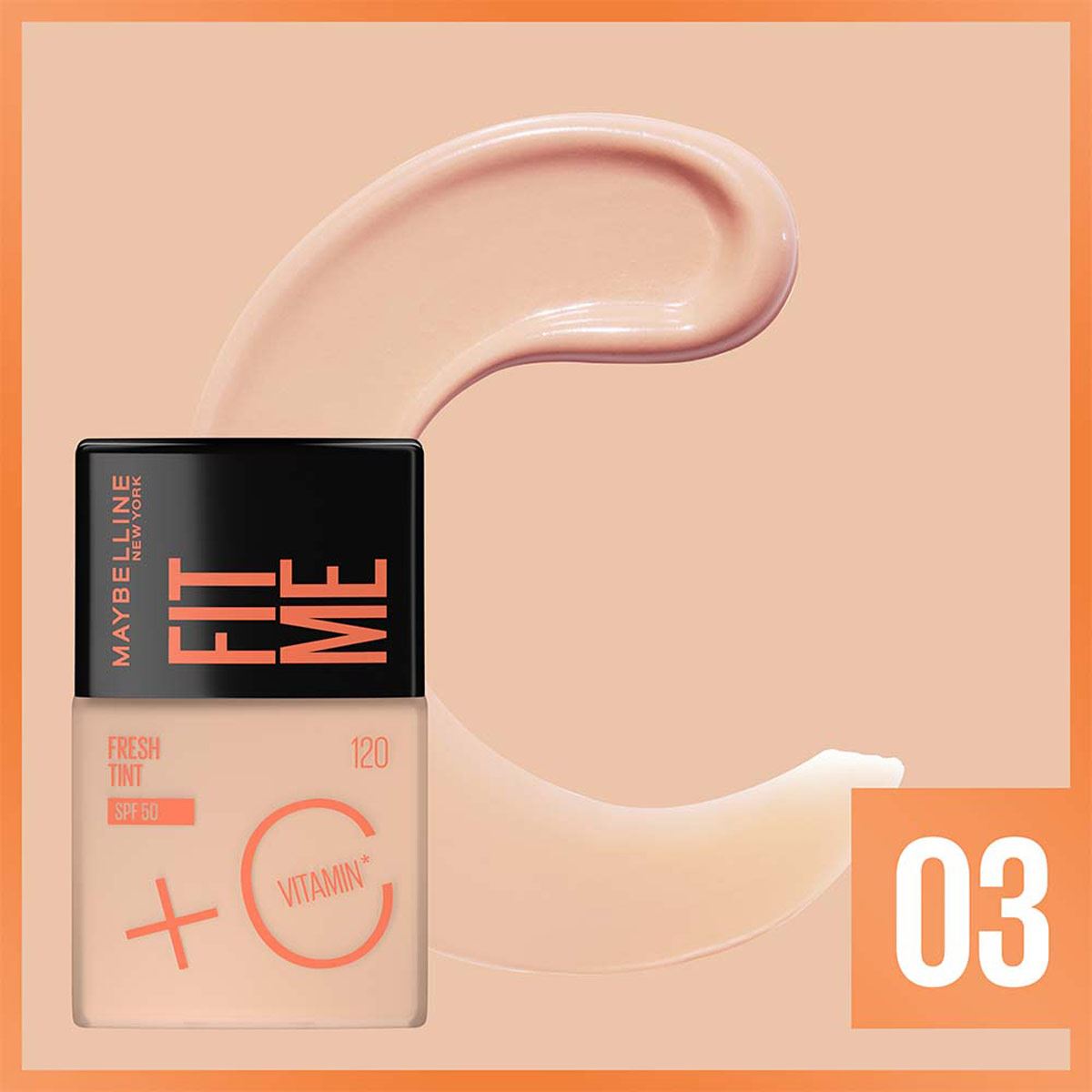 Tinta de Maquillaje Fit Me Fresh Tint SPF50 03 As