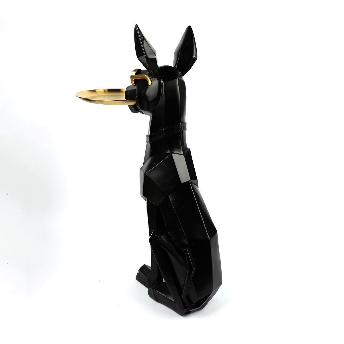 Figura Decorativa Resina Perro Dóberman